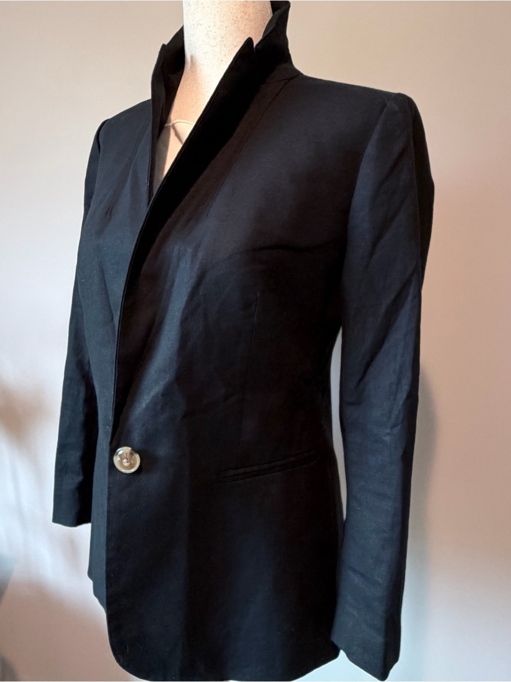 J. Crew Black Linen Women's Blazer - Picture 5 of 10
